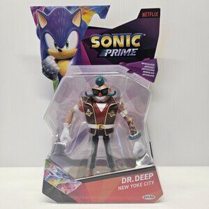 Jakks Pacific Netflix Sonic Prime Dr Deep New Yoke City 5 Inch Action Figure